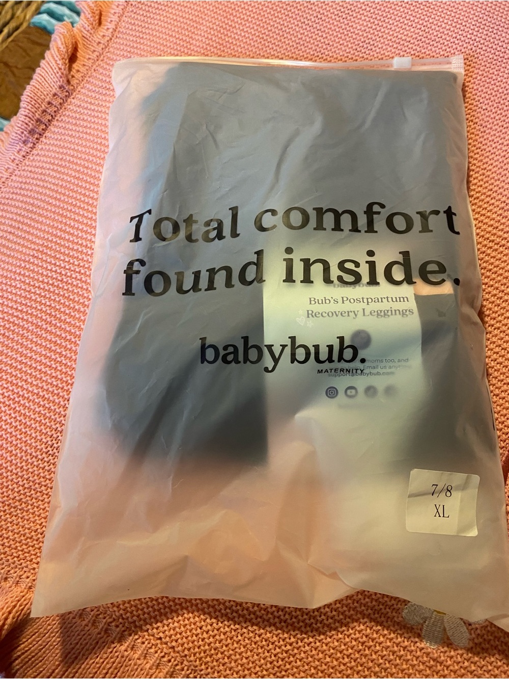 Black Postpartum Recovery Leggings - XL